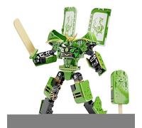 Transforming Ice Cream - Educational Robot for Creative Learning, Convertible Figure Toy with Detailed Movable Parts, Fun Construction Set for Kids Boys Girls Collectors Indoor Outdoor, Multicolor