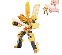 Transforming Ice Cream Robot - 2-inn-1 todler Figure, DIY Creative Model | Early Childhood Educational Building Set, Holiday Birthday Party Favor For Kids Adults