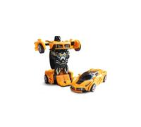 Transforming Robot Car for Kids Ages 3-7 | Transformers Style 2-in-1 Action Figure | Friction-Powered Inertia Car for Racing, Stunts & Imaginative Play