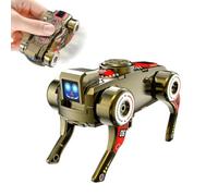 Transforming Robot Dog Spinner Fidget Toys Wind-up Driven 7.1x4.5cm