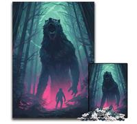 Transforming Werewolf 1000 Pieces Puzzle Gifts Puzzles for Adults Perfect for Family Fun on Christmas Thanksgiving Birthdays Easter 1000 PCS(38x26cm)