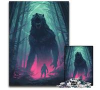 Transforming Werewolf Jigsaw Puzzles 1000 Pieces for Adults Impossible Jigsaw Puzzles for Adults for Family And Friends Suitable for Ages 14 1000 PCS(75x50cm)