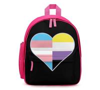 Transgender And Non-Binary Proud Flag Simple Mini Laptop Backpacks Business Travel Work Daypacks Lightweight Computer Bag
