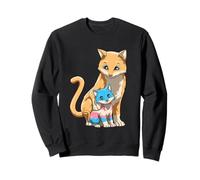 Transgender Baby Cat Protective Mama Cat Pride Sweatshirt