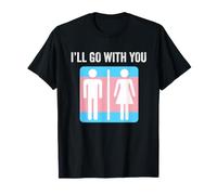 Transgender Bathroom Trans Pride Flag Gender Neutral Ally T-Shirt