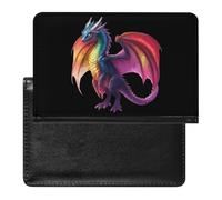 Transgender Dragon Passport Holder Cover Wallet with ID Card Slot Slim Travel RFID Blocking Case Protector Essentials for Women Men