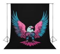 Transgender Ea-gles Photo Studio Backgrounds Black Photography Backdrop for Portrait Video Shooting Live 56"x79"