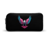 Transgender Ea-gles Small Pencil Case Large Capacity Pen Bag Aesthetic Makeup Pouch Office Stationery Organizer 22 * 12 * 5cm