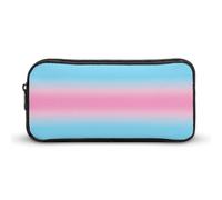 Transgender Flag Colors Simple Pencil Case Large Capacity Pen Marker Cases