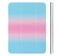 Transgender Flag Colors Tri-fold Tablet Case Compatible with IPAD Mini4/5/6 Soft Protective with Pen Slot