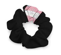 Transgender Flag Dice Dragons Dungeons Women's Hair Ties Elastic Scrunchies Silk Like Scrunchy Accessories for Sleep