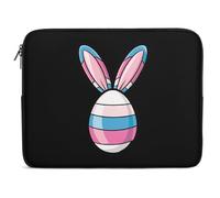 Transgender Flag Eggs Bunny Ears Laptop Sleeve Bag Protective Laptop Carrying Case Cover for 10/12/13/15/17 Inch