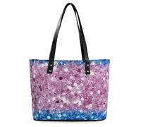 Transgender Flag Seqiun Glitter Tote Bag for Women Work Travel