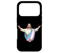 Transgender Jesus Embracing Trans Pride Love Case for iPhone 17 Pro