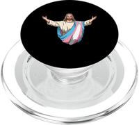 Transgender Jesus Embracing Trans Pride Love PopSockets PopGrip for MagSafe