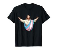 Transgender Jesus Embracing Trans Pride Love T-Shirt