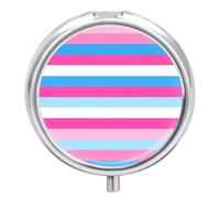 Transgender LGBT Flag Pill Case Travel Medicine Organizer Box