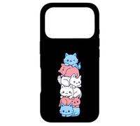 Transgender Pride Cat LGBT Trans Flag Cute Cats Pile Gifts Case for iPhone 17 Pro