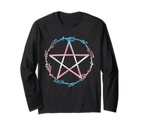 Transgender Pride Christmas Star Trans Flag Transsexual Long Sleeve T-Shirt