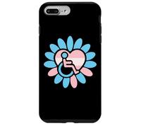 Transgender Pride Disabled Wheelchair Heart Flower Petals Case for iPhone 7 Plus/8 Plus