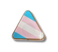 Transgender Pride Flag Acrylic Pin Badge - Triangle Shape