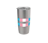 Transgender Pride Flag Equality Stainless Steel Insulated Tumbler