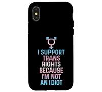 Transgender Pride Flag LGBTQ Queer I Support Trans Rights Case for iPhone X/XS