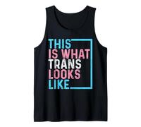 Transgender Pride Flag LGBTQ This Is What Trans Looks Like Tank Top