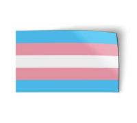 Transgender Pride Flag Support LGBTQ - Flexible Magnet - Car Fridge Locker - 3"