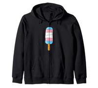 Transgender Pride Flag Support Trans Community Equality Zip Hoodie