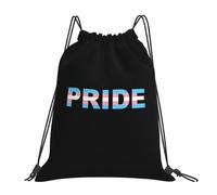 Transgender Pride Flag Women Men Drawstring Bag Large Swimming Bag Portable Drawstring Backpack For Yoga Hiking Gym