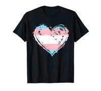 Transgender Pride Heart Flag T-Shirt
