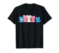 Transgender Pride Kawaii Cats Trans Flag Transsexual T-Shirt
