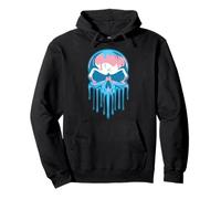 Transgender Pride Melting Skull Trans Flag Transsexual Pullover Hoodie
