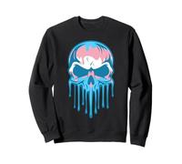 Transgender Pride Melting Skull Trans Flag Transsexual Sweatshirt