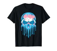 Transgender Pride Melting Skull Trans Flag Transsexual T-Shirt