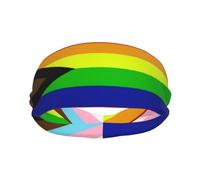 Transgender Pride Rainbow Flag LGBTQ Elevate Your Performance with Fashionable Sweatbands - Ideal for Any Activity!