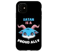 Transgender Pride Satan Is A Proud Ally Statement Case for iPhone 11