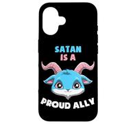 Transgender Pride Satan Is A Proud Ally Statement Case for iPhone 16
