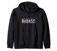 Transgender Pride Shirt Badass Trans Pride Trans Zip Hoodie