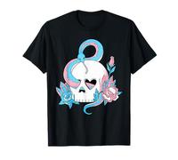 Transgender Pride Trans Flag Skull Snakes Roses Sublte LGBTQ T-Shirt