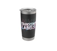 Transgender Pride Transcend Labels Stainless Steel Insulated Tumbler