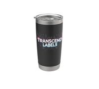 Transgender Pride Transcend Labels Stainless Steel Insulated Tumbler