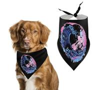 Transgender Proud LGBTQ Japanese Wave Dog Bandana Puppy Cat Scarfs Bibs Washable Triangle Kerchief Pet Gifts