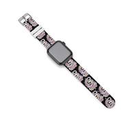 Transgender Proud Trans Skull Snakes Roses Novelty Silicone Bands Compatible with IWatch Soft Waterproof Watchbands Strap