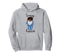 Transgender Queen Trans Woman Flag Happy Fun Funny Womens Pullover Hoodie