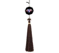 Transgender Sloth Trans Proud Automotive Interior Mirrors Hanging Crystal Pendant Lucky Charm Car Rearview Ornament Hexagon