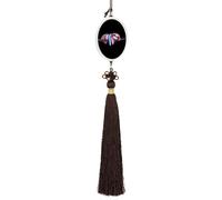 Transgender Sloth Trans Proud Automotive Interior Mirrors Hanging Crystal Pendant Lucky Charm Car Rearview Ornament Ellipse