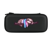 Transgender Sloth Trans Proud Carrying Case Compatible with Switch Hard Travel Storage Bag with 15 Game Card Slots