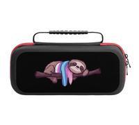 Transgender Sloth Trans Proud Carrying Case Compatible with Switch Hard Travel Storage Bag with 20 Game Card Slots
